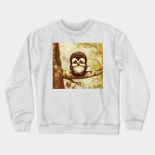 Sad baby owl Crewneck Sweatshirt